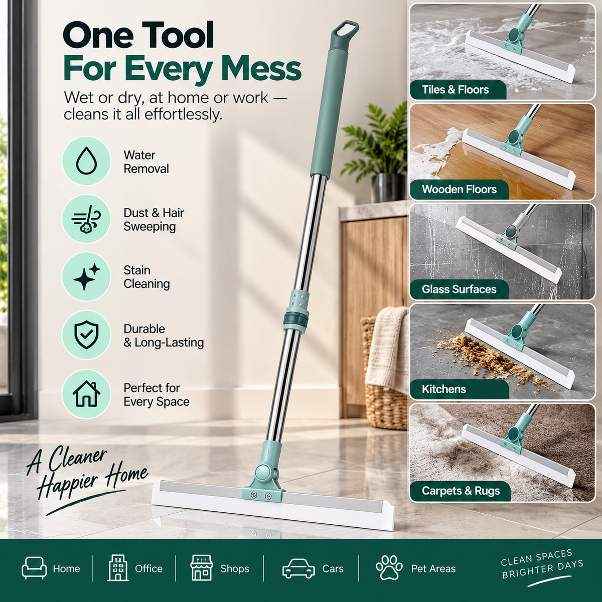 Zevy's Multifunctional Floor Wiper