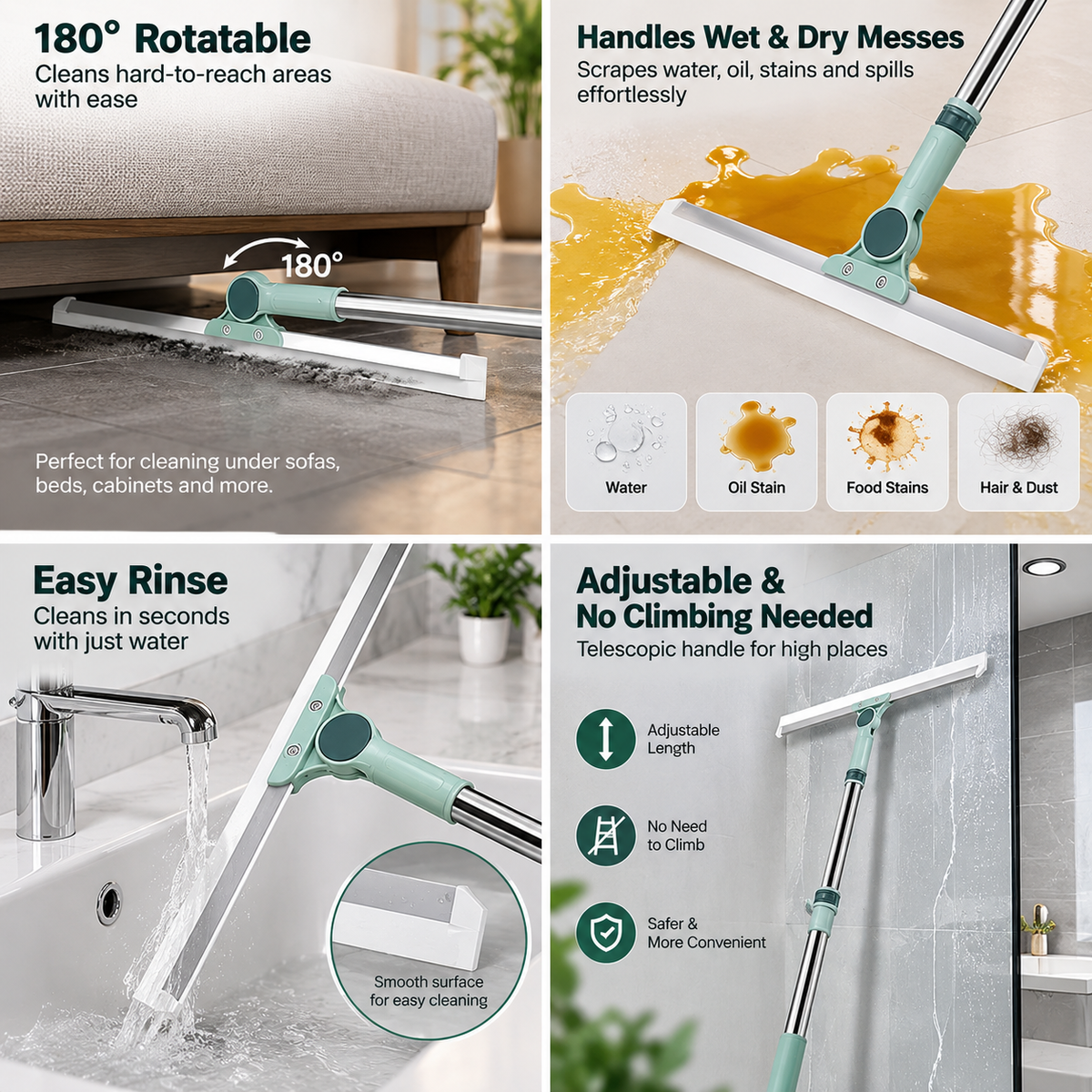Zevy's Multifunctional Floor Wiper